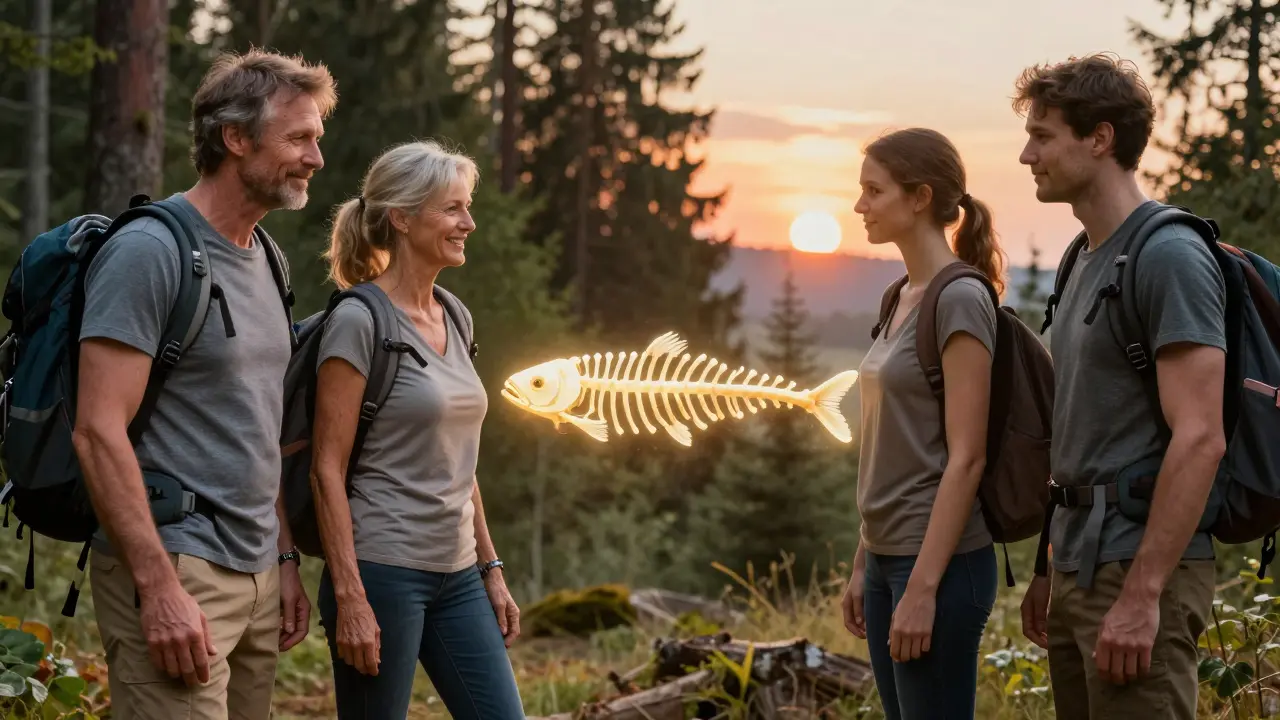 Dvě verze člověka: mladší s unavenou pokožkou a starší s zdravou pokožkou, propojené proudem kolagenu.