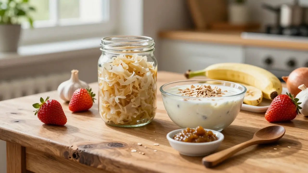 Co jíst pro zdravý mikrobiom? Nejlepší potraviny pro střevní flóru