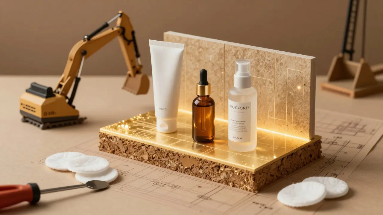 Péče o pleť jako stavba domu: tonikum jako základ pro sérum a krém.