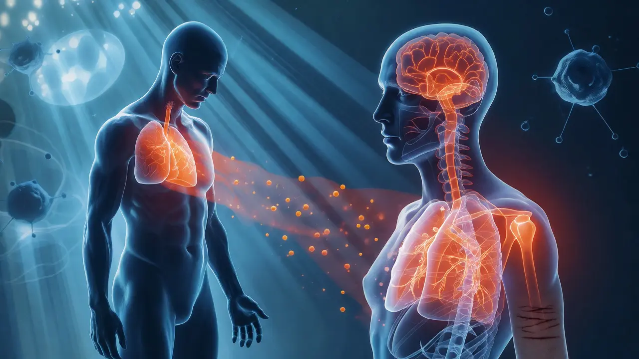 Konceptuální znázornění vlivu nízké hladiny vitamínu C na imunitu a hojení ran