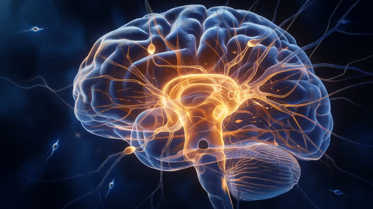 Konceptuální zobrazení neurogeneze v mozku